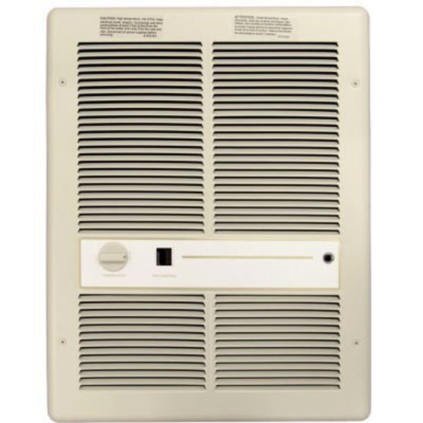 Tpi Industrial TPI Fan Forced Wall Heaters With Summer Fan Switch - 4000W 208V Ivory F3316T2SRP